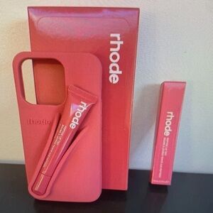 RHODE Vibrant Pink Phone Case and Lip Balm Duo